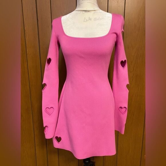 Mach & Mach Gaia Heart Cut-Out Minidress size M - Picture 10 of 15
